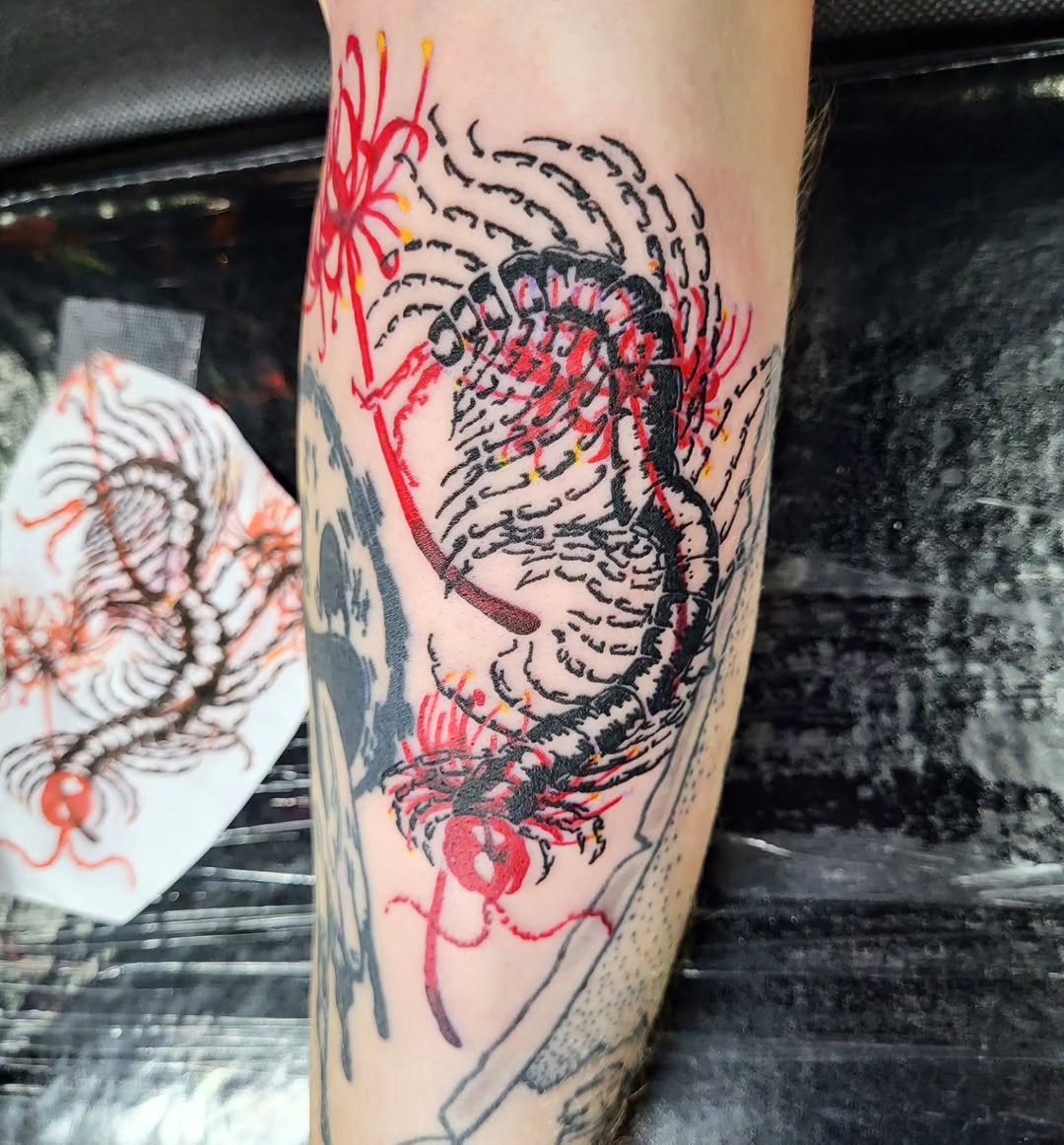 29 Tokyo Ghoul Tattoo Ideas 2025 – Kaneki Designs, Juuzou Ink, Centipede Tattoos, &#038; Spider Lily Florals