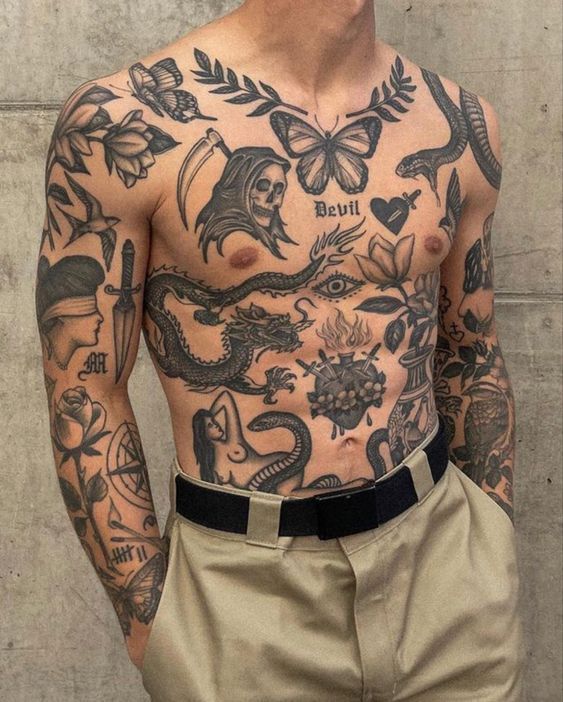 25 Patchwork Tattoo 2025 Ideas for Men and Women – Cool Arm, Sleeve, and Leg Designs