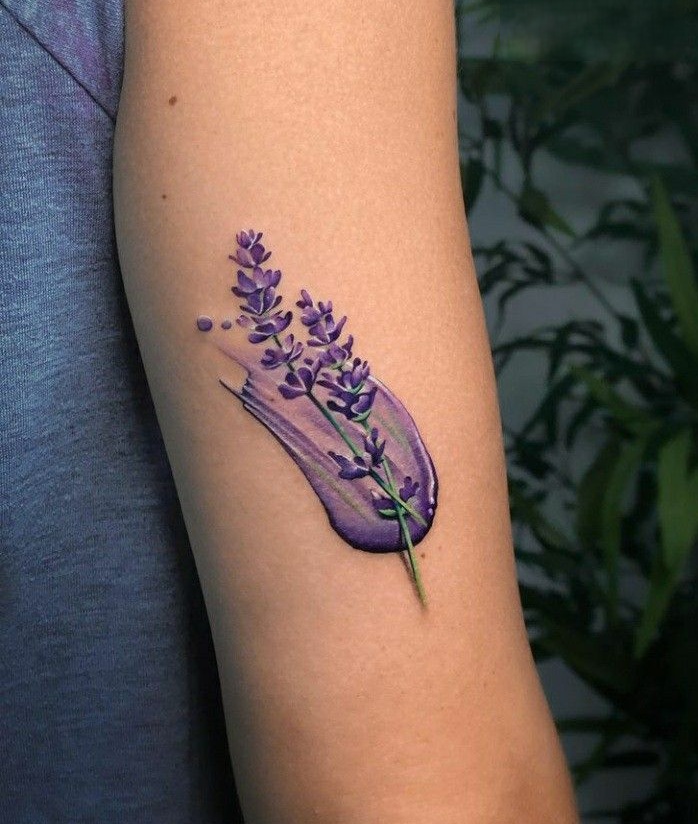 27 Lavender Tattoo Ideas 2025: Fine Line, Bee, Rosemary, Black and Grey, Minimalist, Men and Women