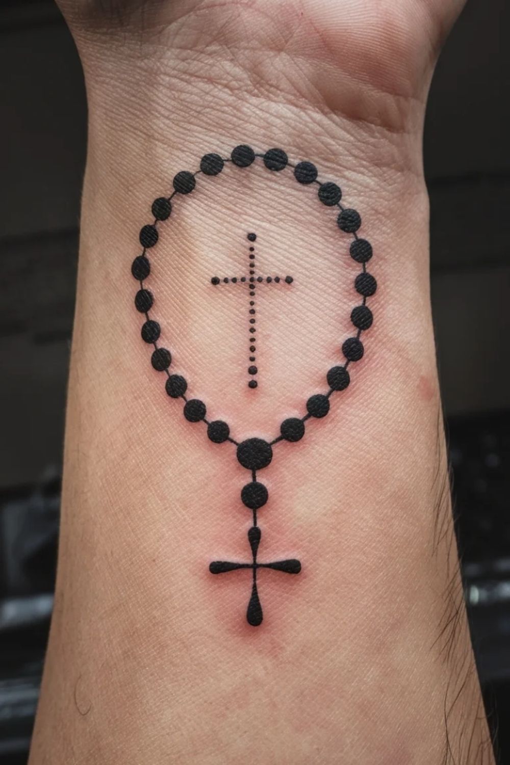 26 Rosary Tattoo Ideas 2025 for Wrist, Hand, Foot, Arm, and Ankle – Women Sleeve &#038; Men Sleeve Styles