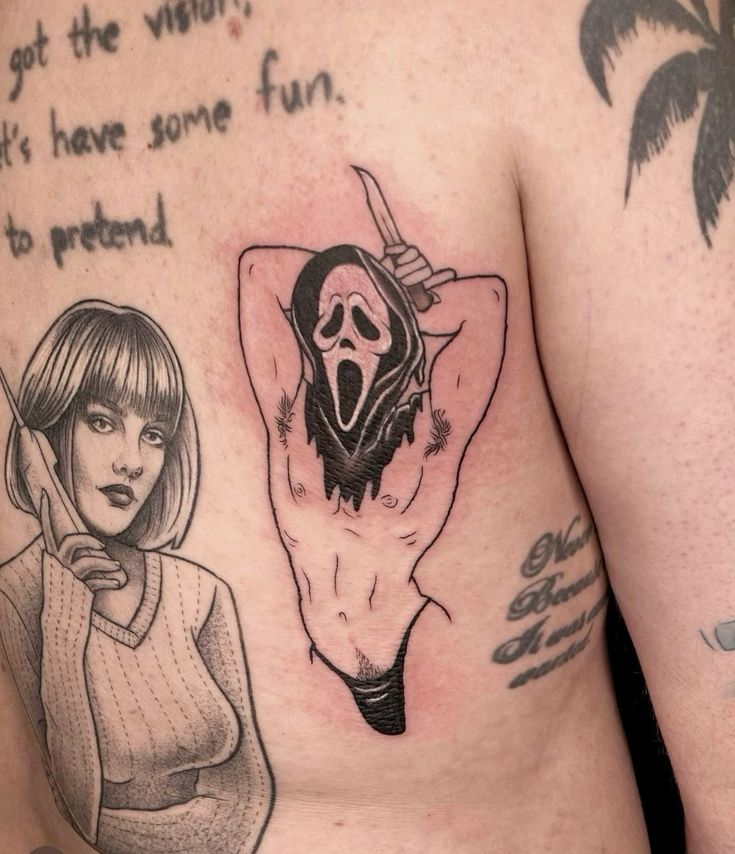 26 Ghostface Tattoo Ideas 2025 for Women and Men – Sleeve, Simple, and More