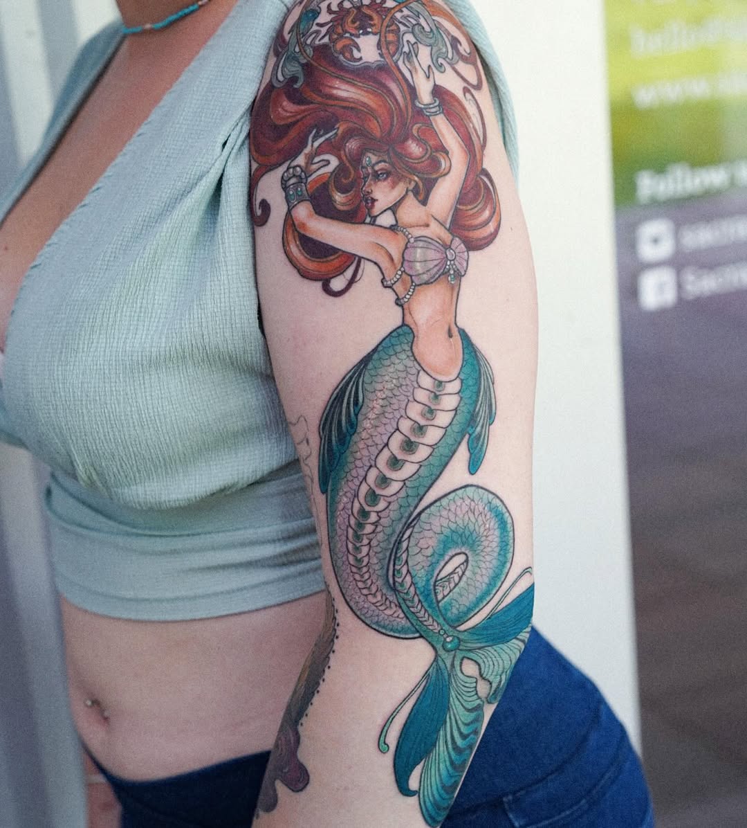 27 Mermaid Tattoo Ideas 2025 With Minimalist, Traditional, Afro, Siren, and Barbie-Inspired Designs