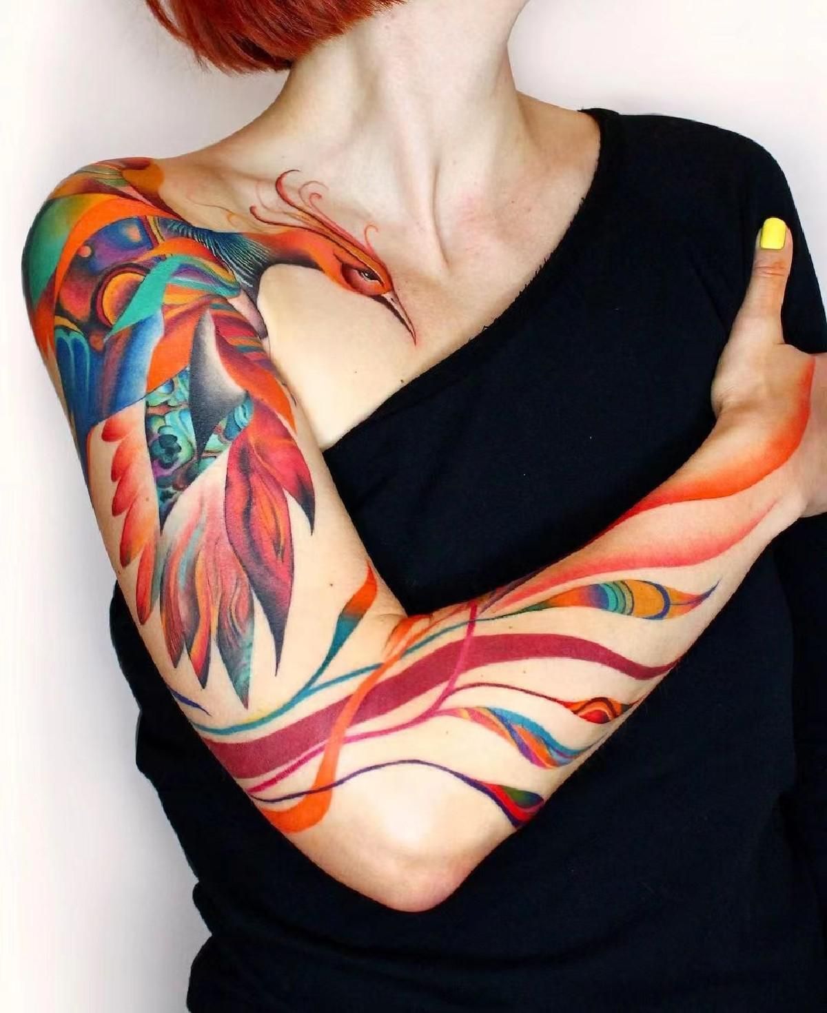 Abstract Tattoo Ideas 2025: 30 Unique Designs, Fineline, Geometric &#038; Black Work Designs