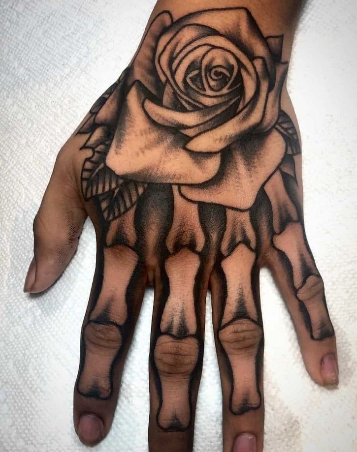 28 Skeleton Hand Tattoo Ideas 2025 Designs for Guy and Girl, Floral, Butterfly, Red ink and Full Body