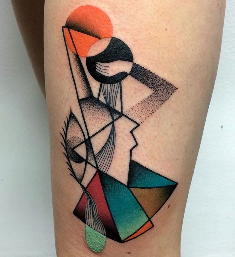 Abstract Tattoo Ideas 2025: 30 Unique Designs, Fineline, Geometric &#038; Black Work Designs