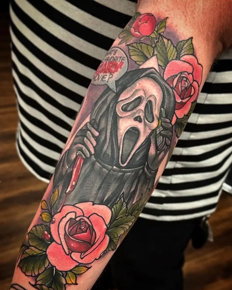 26 Ghostface Tattoo Ideas 2025 for Women and Men – Sleeve, Simple, and More