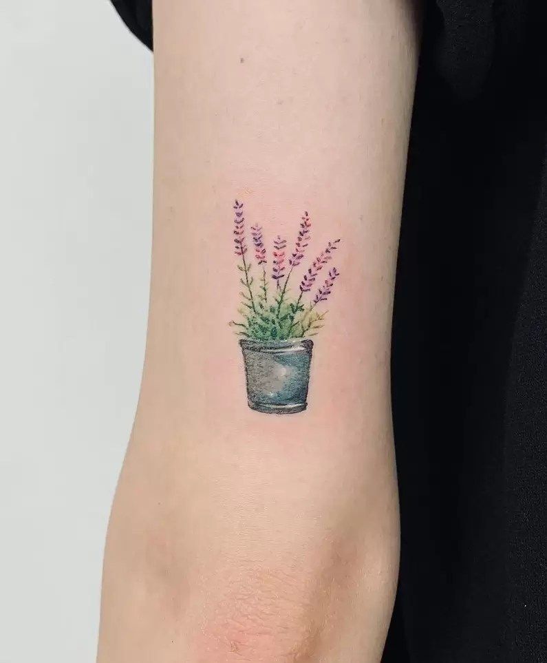 27 Lavender Tattoo Ideas 2025: Fine Line, Bee, Rosemary, Black and Grey, Minimalist, Men and Women
