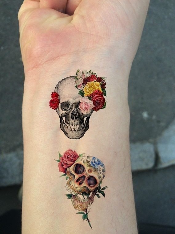 27 Sugar Skull Tattoo Designs for Women and Men 2025 – Color, Black &#038; White, Tiny