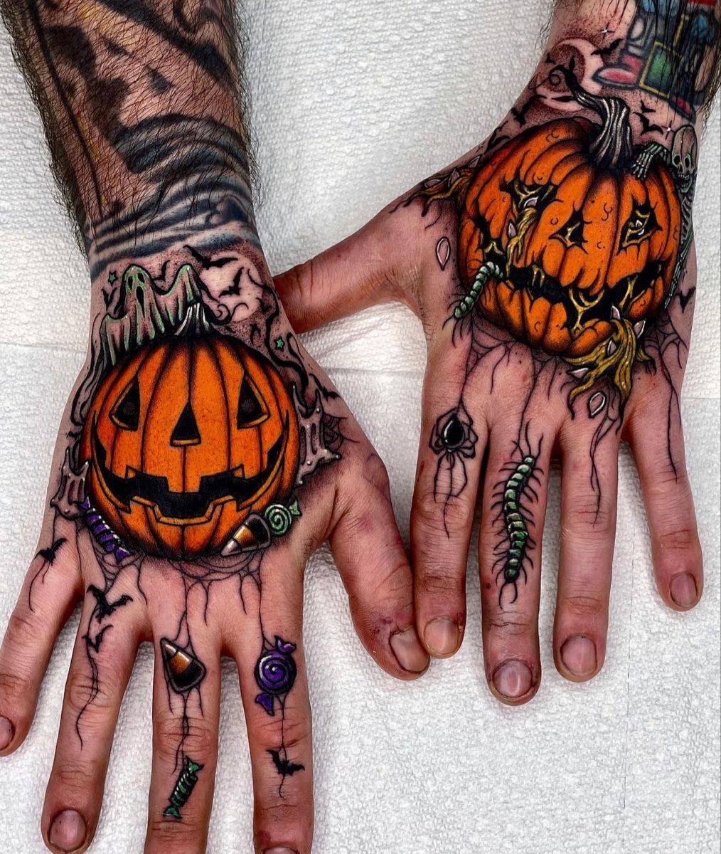 28 Pumpkin Tattoo Ideas 2025 – Cute, Scary, Flash &#038; Traditional Designs