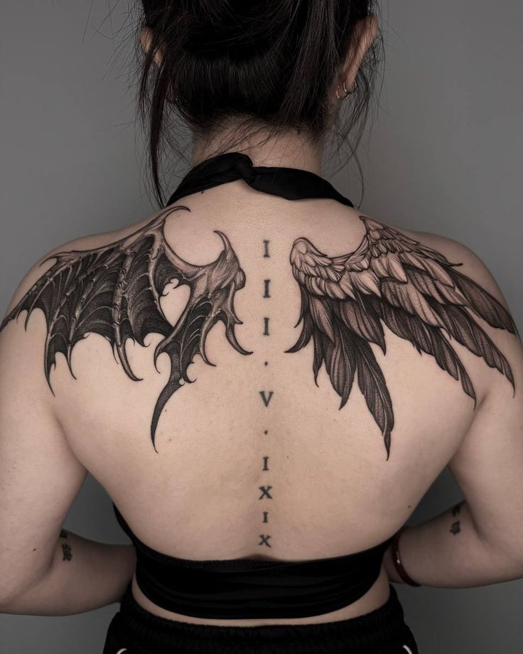 Wings Tattoo 28 Ideas: Stunning Angel, Phoenix, Icarus, Back, Arm &#038; Chest Designs 2025
