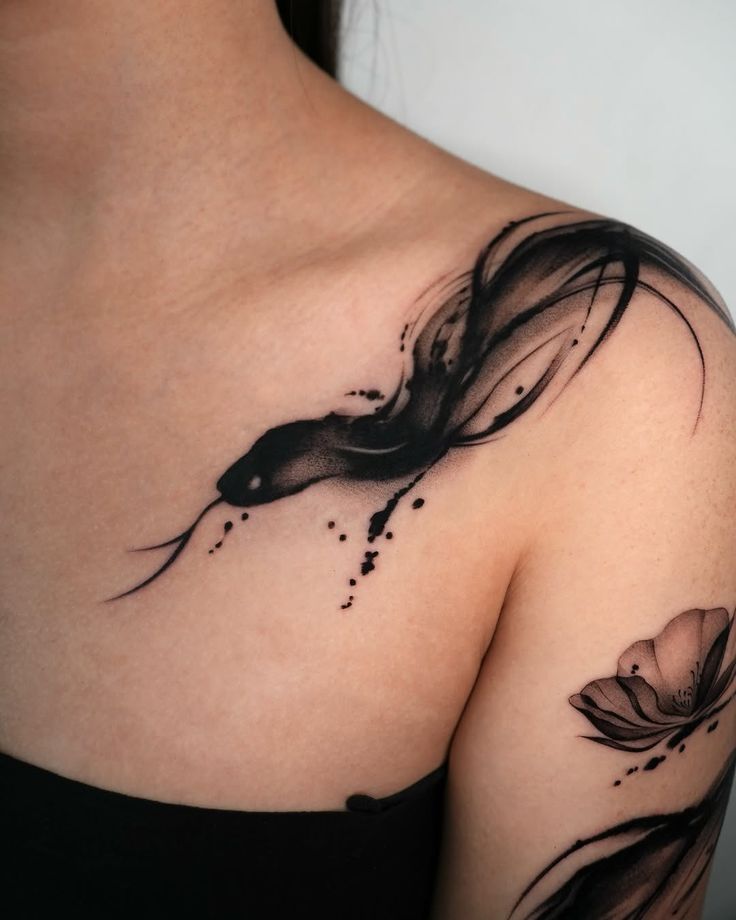 Abstract Tattoo Ideas 2025: 30 Unique Designs, Fineline, Geometric &#038; Black Work Designs