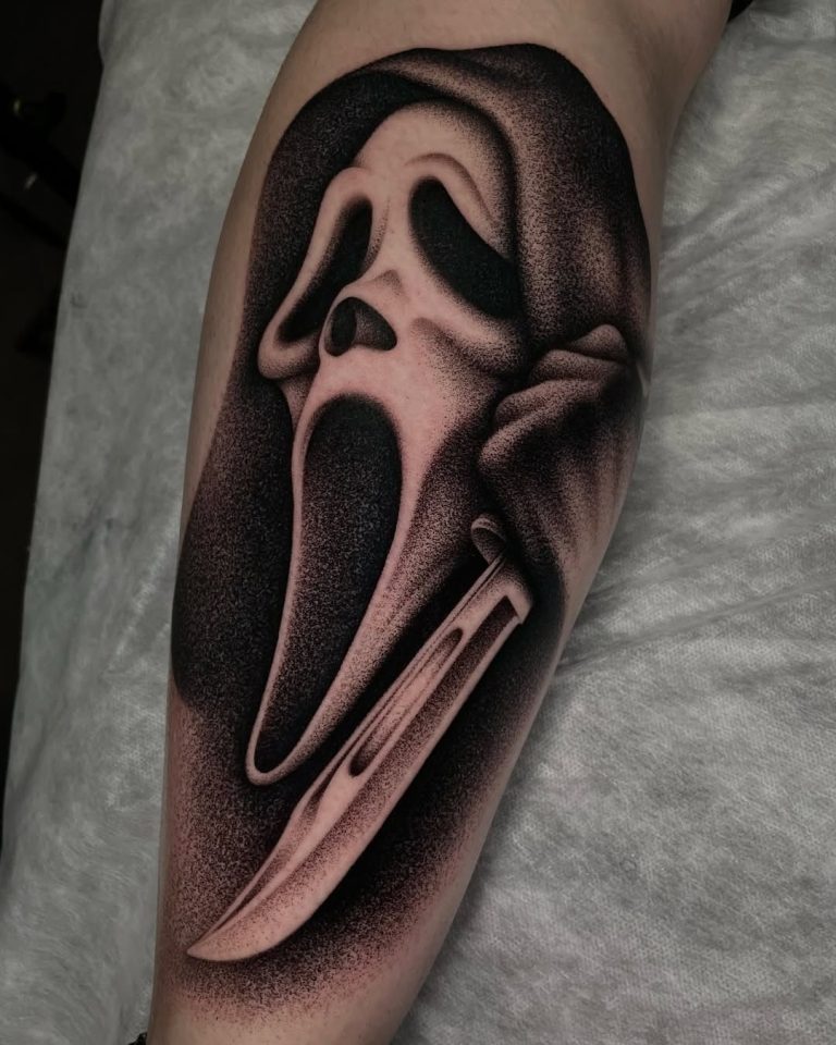 26 Ghostface Tattoo Ideas 2025 for Women and Men – Sleeve, Simple, and More