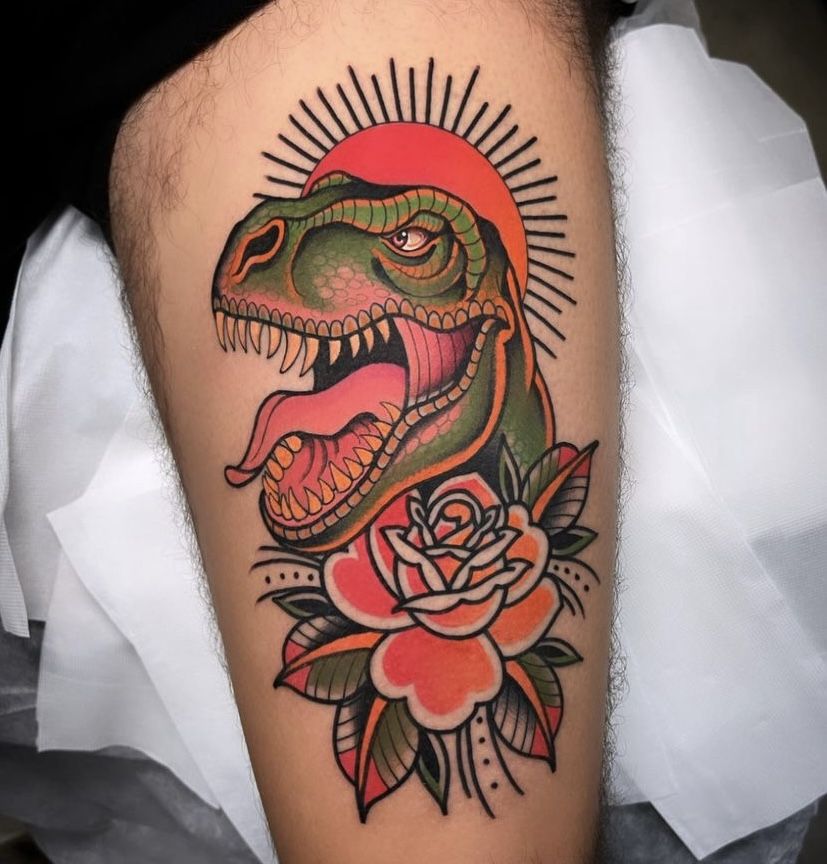 29 Dinosaur Tattoo Ideas 2025 Cute, Sleeve, Realistic, Fine Line, Flash, Neo Traditional, And More