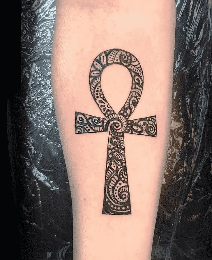 27 Ankh Tattoo Ideas 2025 with Eye of Horus, Spine, Chest, Minimalist Symbolic Ink