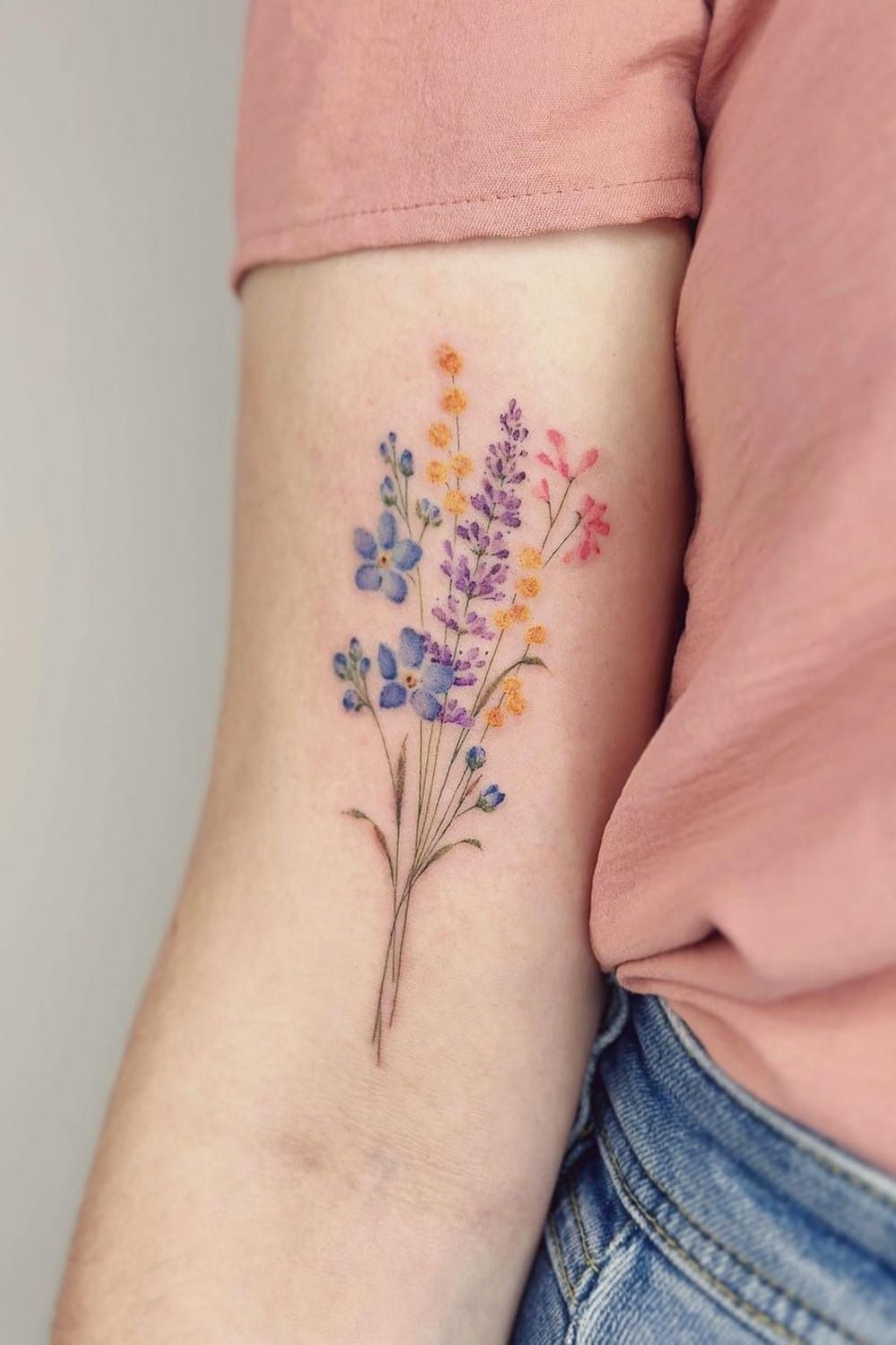 27 Lavender Tattoo Ideas 2025: Fine Line, Bee, Rosemary, Black and Grey, Minimalist, Men and Women