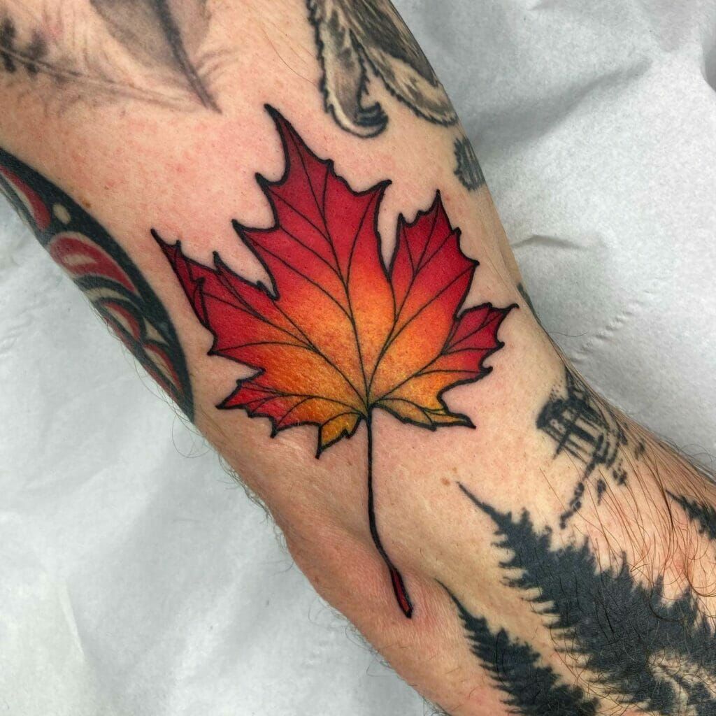 27 Leaf Tattoos 2025 Designs for Guys &#038; Girls – Fine line, Sleeve, Under breast &#038; Autumn ink Concepts