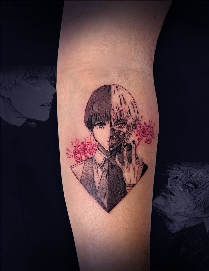 29 Tokyo Ghoul Tattoo Ideas 2025 – Kaneki Designs, Juuzou Ink, Centipede Tattoos, &#038; Spider Lily Florals