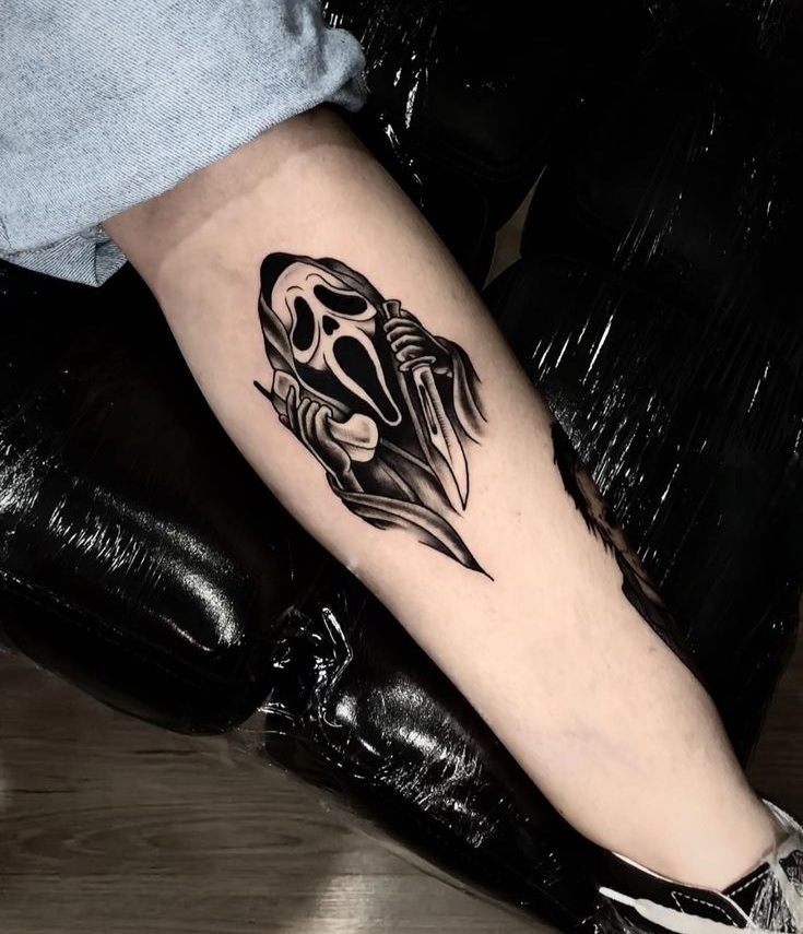26 Ghostface Tattoo Ideas 2025 for Women and Men – Sleeve, Simple, and More