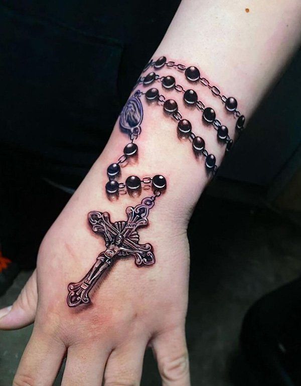 26 Rosary Tattoo Ideas 2025 for Wrist, Hand, Foot, Arm, and Ankle – Women Sleeve &#038; Men Sleeve Styles