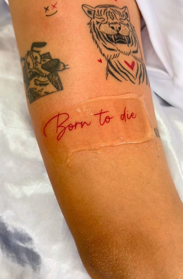 30 Born to Die Tattoo Ideas 2025: Aesthetic Lettering, Stomach and Collarbone Placement