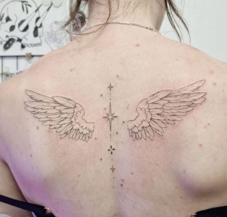 Wings Tattoo 28 Ideas: Stunning Angel, Phoenix, Icarus, Back, Arm &#038; Chest Designs 2025