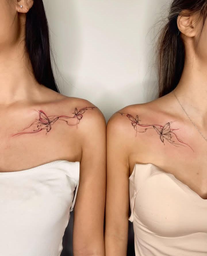25 Sister Tattoo Designs for 2, 3 or 4 Sisters 2025 Unique Meaningful Fine Line &#038; Minimalist Designs