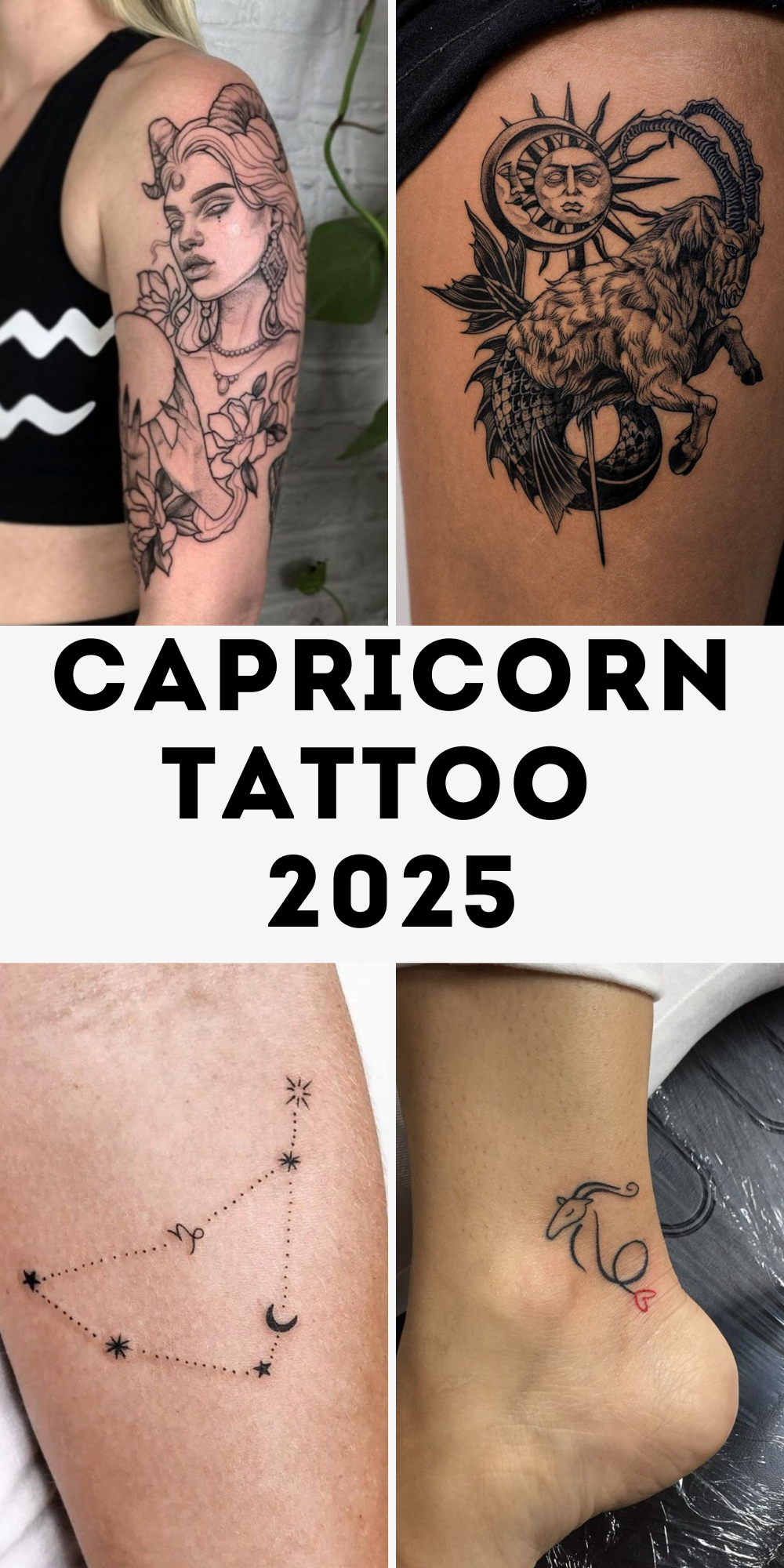 26 Capricorn Tattoo Ideas 2025 That Blend Zodiac Symbolism With Unique Designs