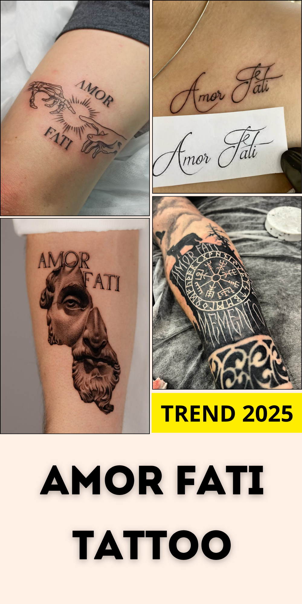 25 Amor Fati Tattoo Ideas 2025 – Unique Designs, Fonts, and Placement Inspiration for Men &#038; Women