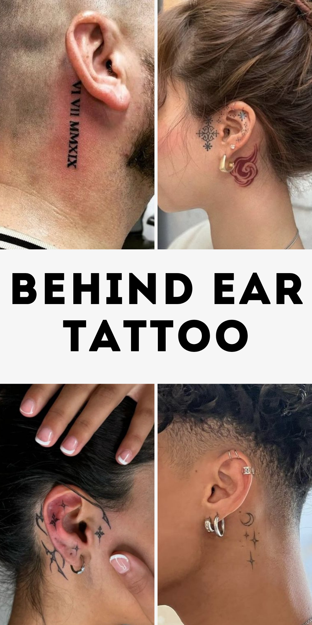 30 Behind Ear Tattoo 2025 Ideas for Men and Women – Unique, Meaningful, Minimalist, Sparkle &#038; More