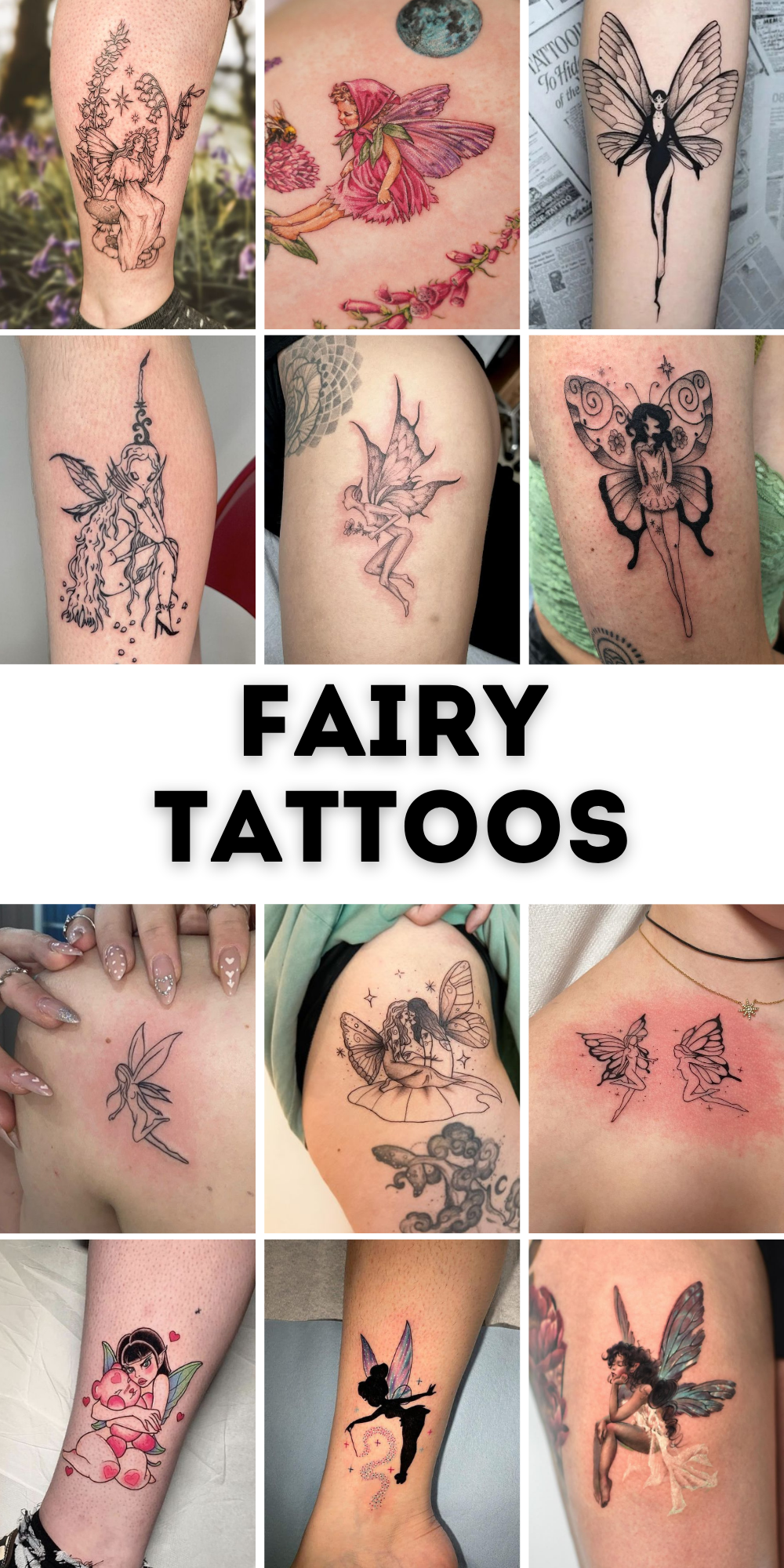27 Fairy Tattoo Designs 2025: Spiritual, Gothic, Fineline &#038; Uncommon Ideas