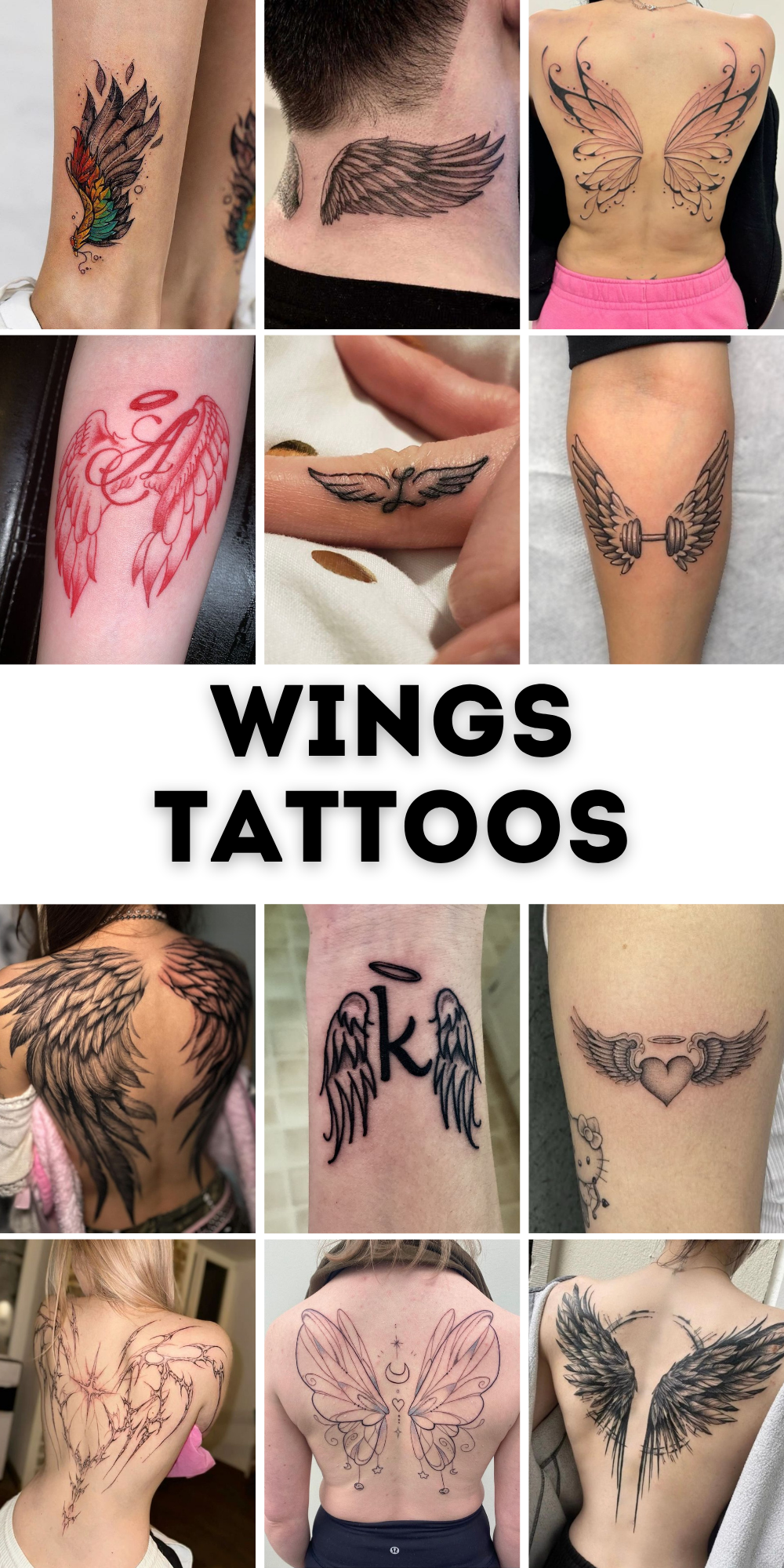Wings Tattoo 28 Ideas: Stunning Angel, Phoenix, Icarus, Back, Arm &#038; Chest Designs 2025