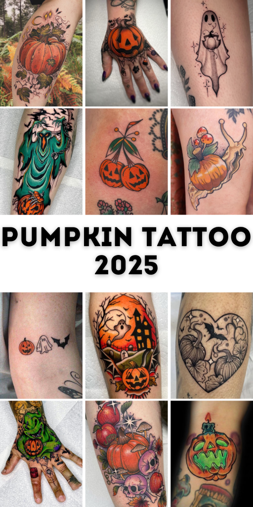 28 Pumpkin Tattoo Ideas 2025 – Cute, Scary, Flash & Traditional Designs