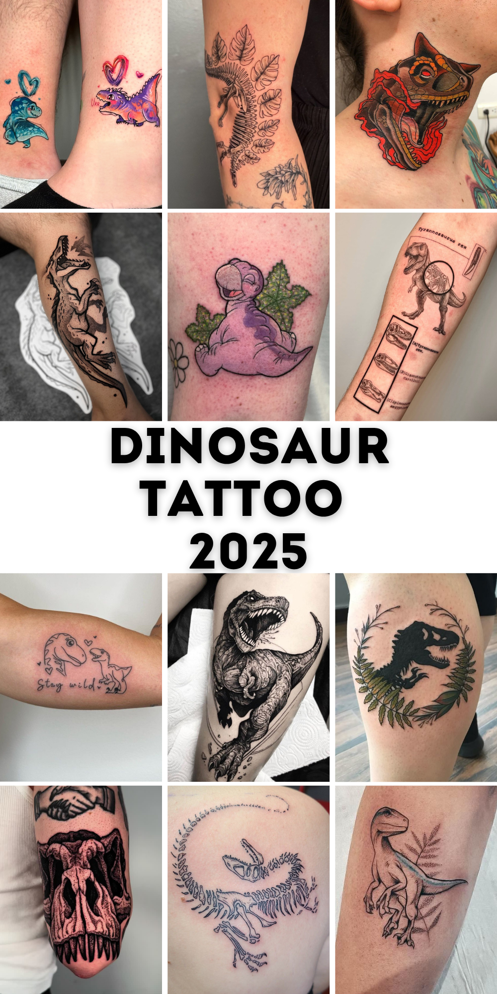 29 Dinosaur Tattoo Ideas 2025 Cute, Sleeve, Realistic, Fine Line, Flash, Neo Traditional, And More
