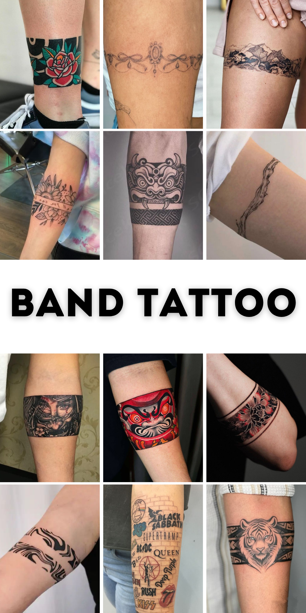 25 Band Tattoo Ideas 2025: Bold Designs for Men and Women, Traditional and Modern Stencil Styles
