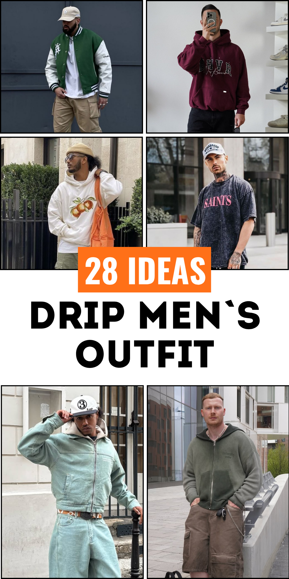 28 Drip Outfit Men 2025 for NYC to London: Y2K, Baggy, Simple and Designer Streetwear Looks