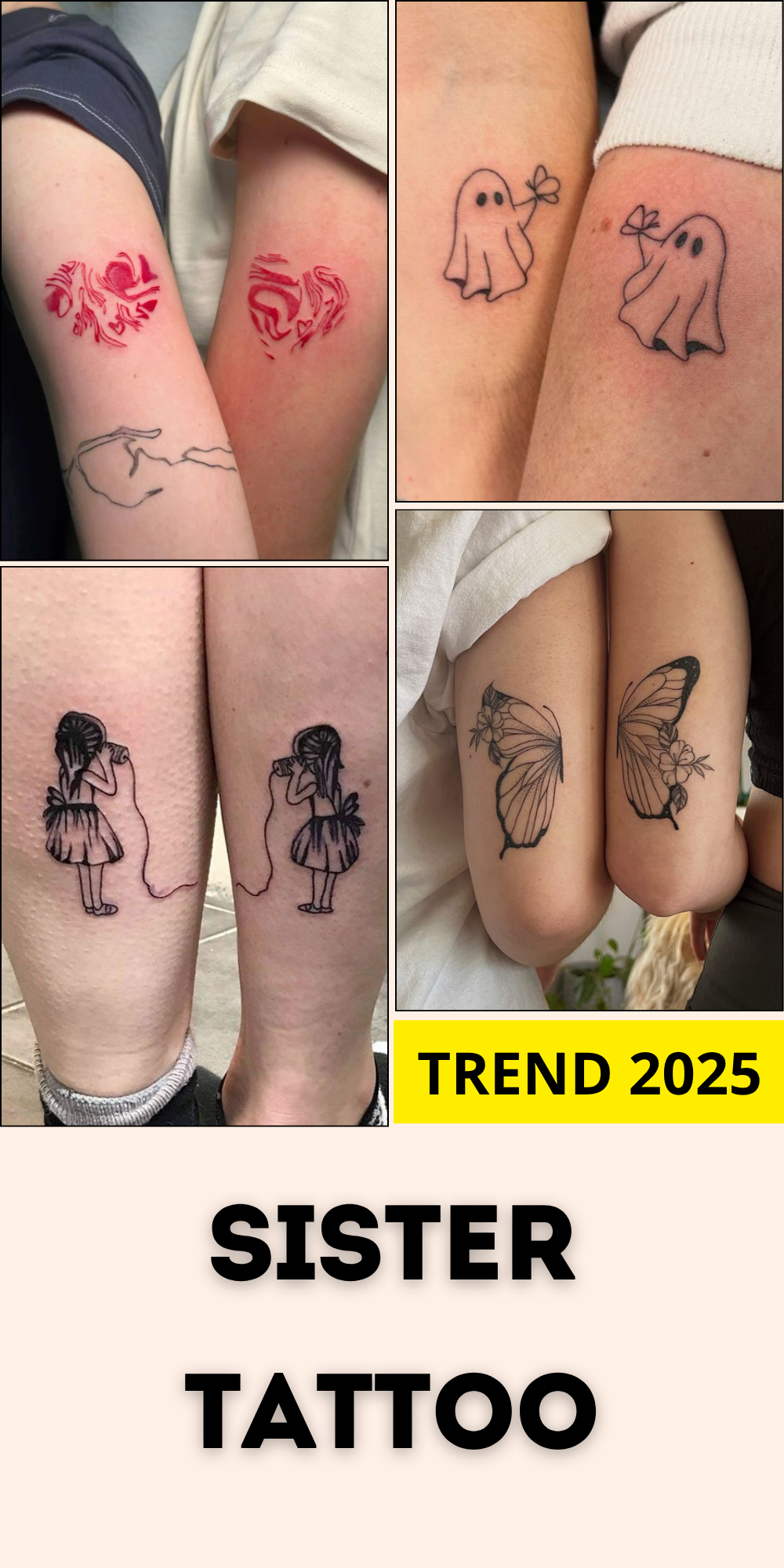 25 Sister Tattoo Designs for 2, 3 or 4 Sisters 2025 Unique Meaningful Fine Line &#038; Minimalist Designs