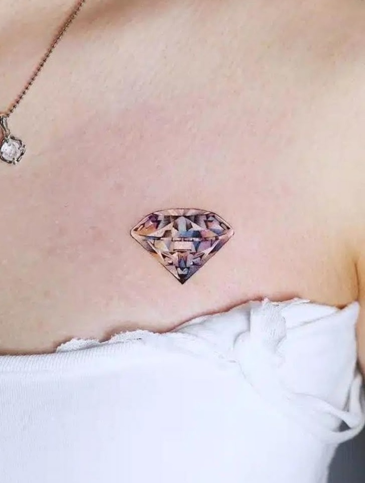 30 Diamond Tattoo Ideas 2025 for Men and Women With Meaningful Designs