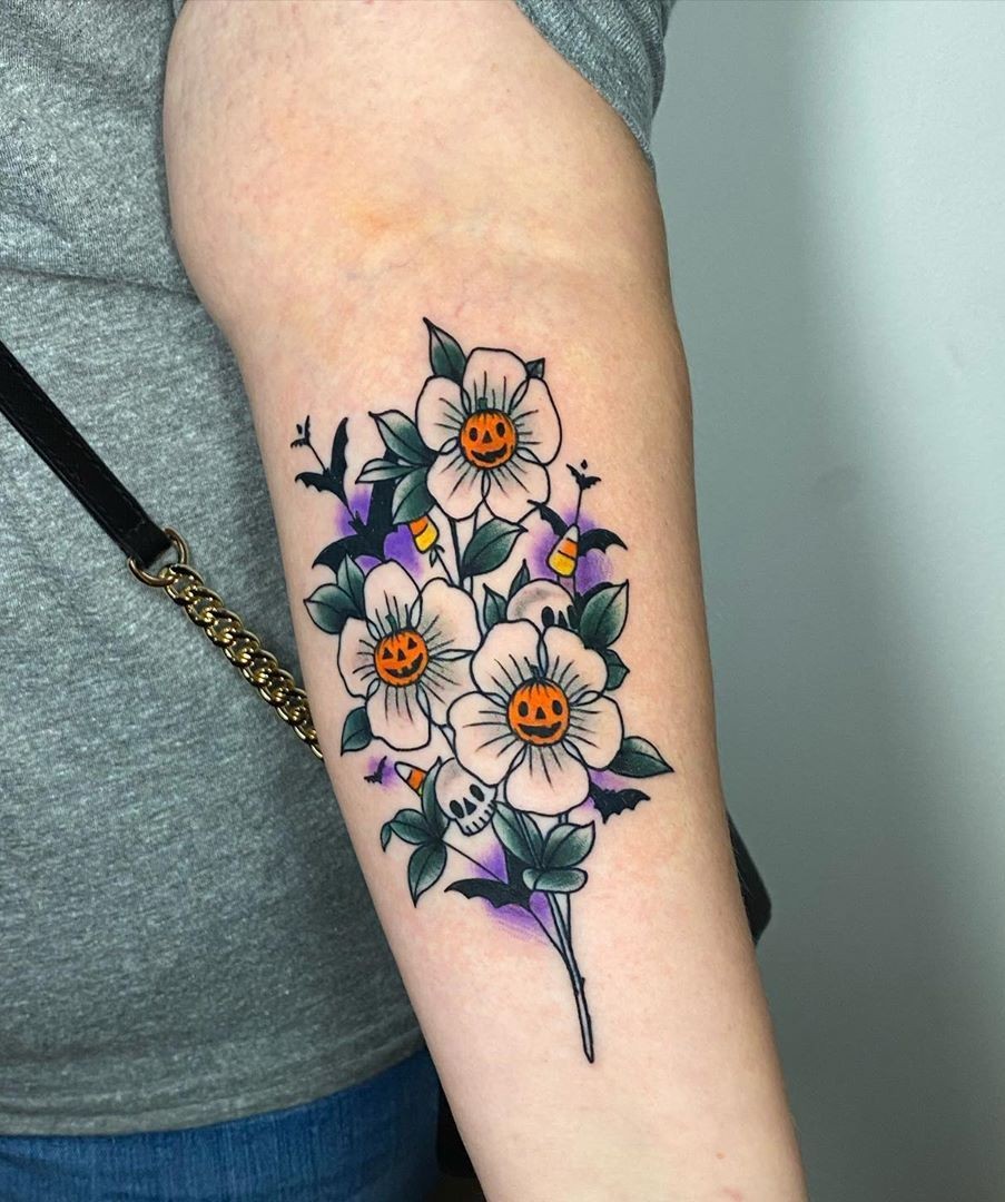 Halloween Tattoo 27 Ideas 2025 with Flash Art, Fine Line, Sleeve Designs and Glitter Concepts