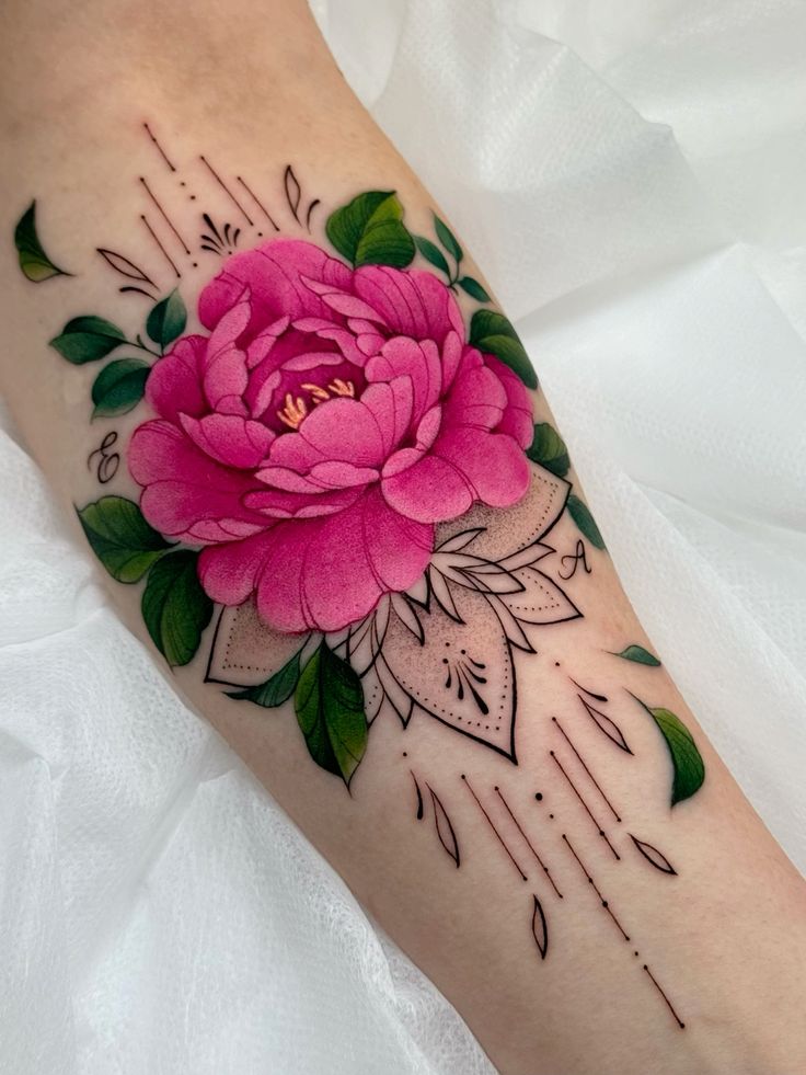 27 November Birth Flower Tattoo 2025 Ideas Featuring Chrysanthemums, Peony, Fine Line Designs
