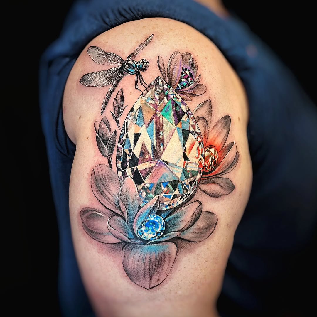 30 Diamond Tattoo Ideas 2025 for Men and Women With Meaningful Designs