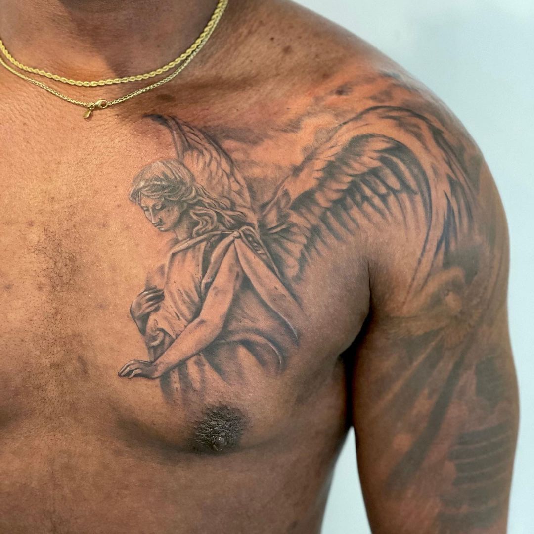 28 Guardian Angel Tattoo 2025 Designs for Men and Women – Small Meaningful Art Styles