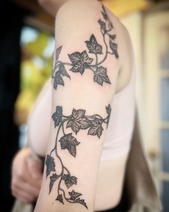 25 Vine Tattoo Designs for Women and Men – Sleeve, Arm, Shoulder, Traditional, Wrap Around Ideas