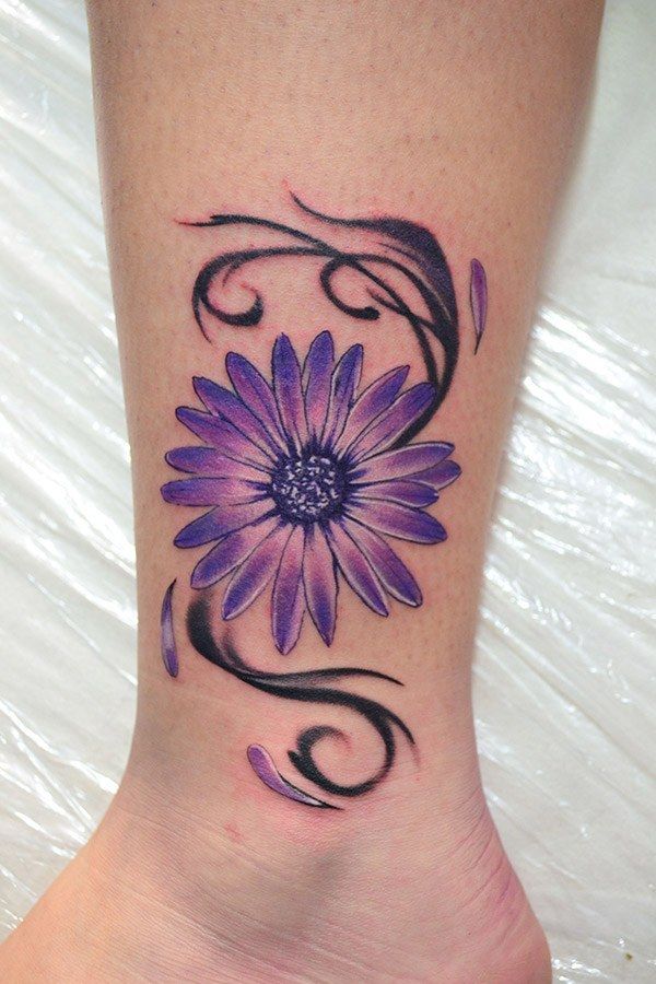 25 September Birth Flower Tattoo Ideas 2025: Aster Designs with Name, Color, Spine, and Memorial Ink Styles