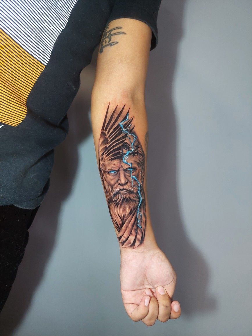 26 Zeus Tattoo Ideas 2025 for Sleeve, Forearm, and Full Back Designs with Greek Gods Mythology