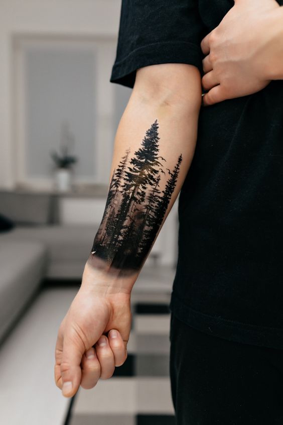 26 Forest Tattoo 2025 Designs for Men and Women | Small, Meaningful, First Tattoo Ideas