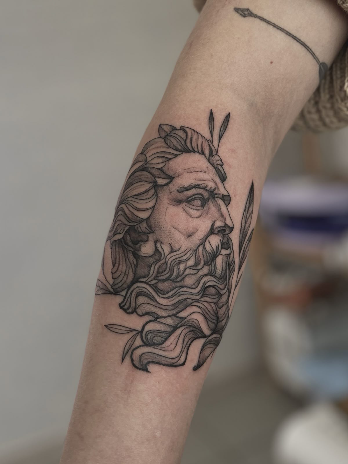 26 Zeus Tattoo Ideas 2025 for Sleeve, Forearm, and Full Back Designs with Greek Gods Mythology