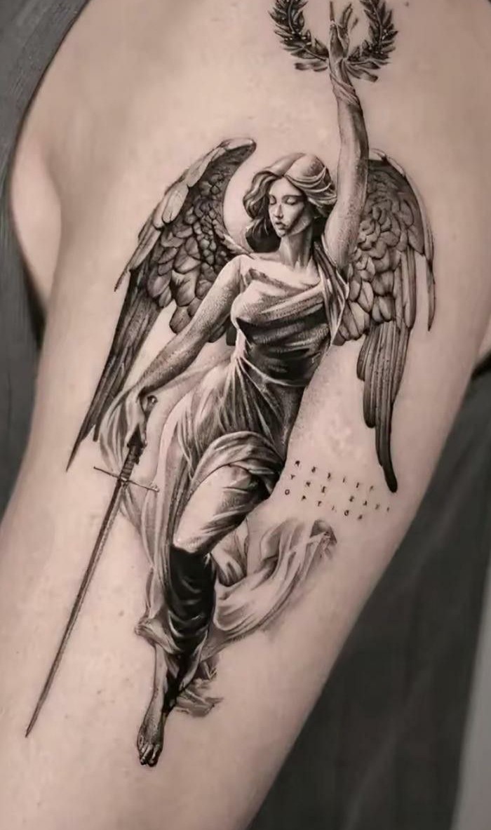28 Guardian Angel Tattoo 2025 Designs for Men and Women – Small Meaningful Art Styles