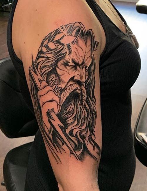 26 Zeus Tattoo Ideas 2025 for Sleeve, Forearm, and Full Back Designs with Greek Gods Mythology