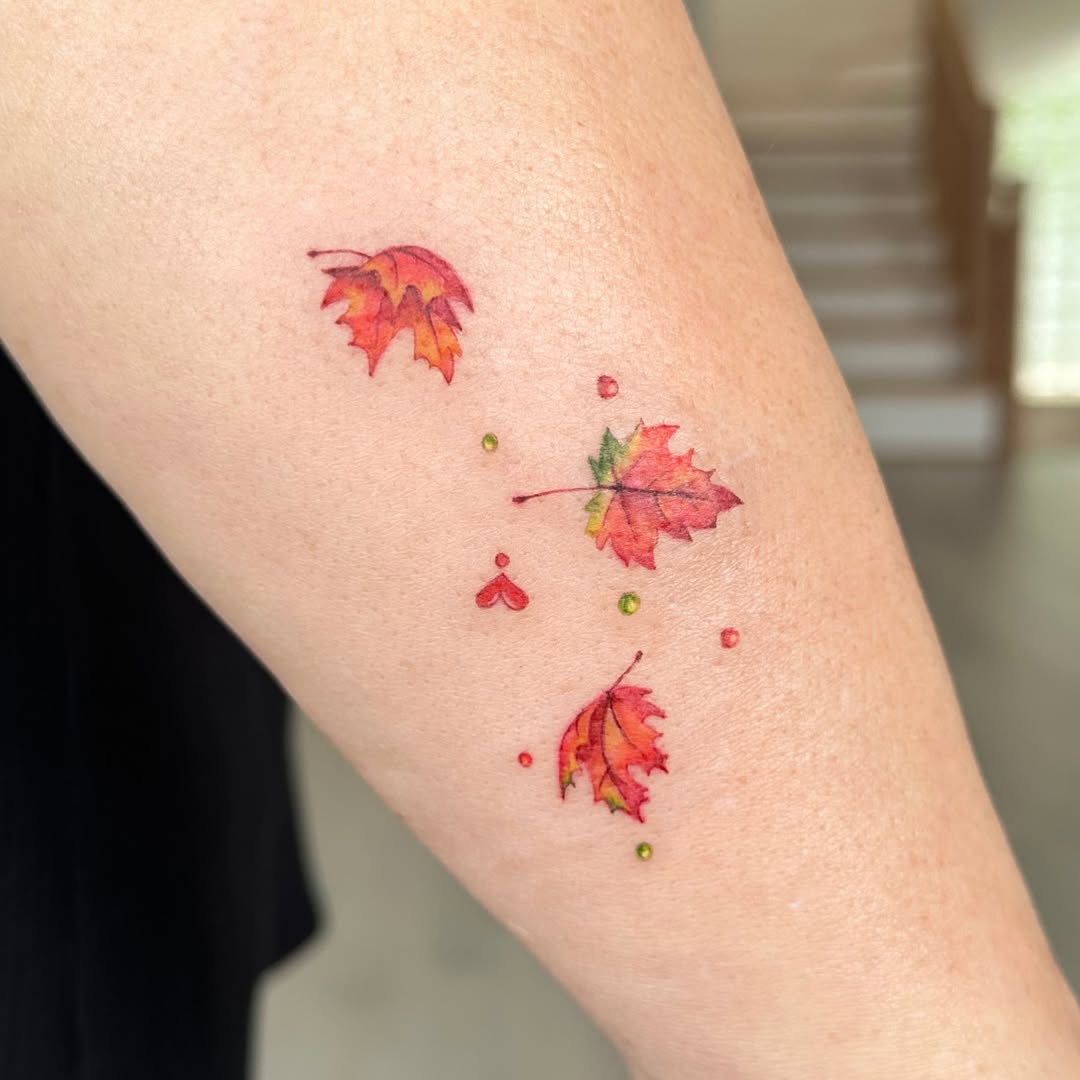 Fall Tattoo 26 Ideas 2025 for Women and Men – Sleeve Art, Fine Line and Halloween Ink