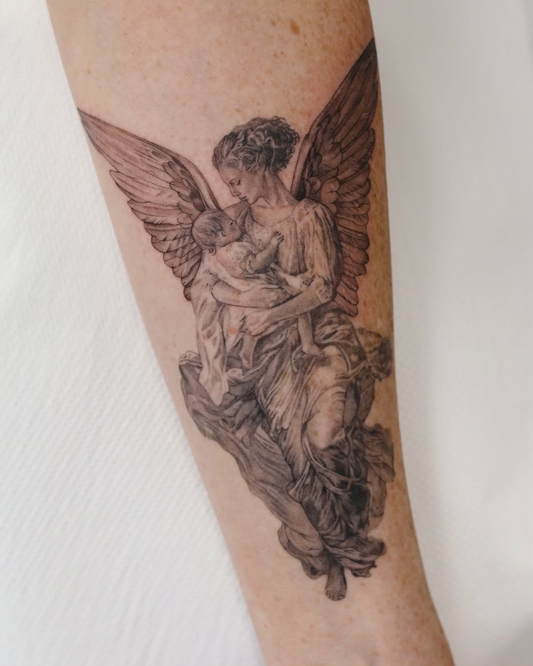 28 Guardian Angel Tattoo 2025 Designs for Men and Women – Small Meaningful Art Styles